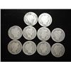 Image 1 : 10 ASSORTED BARBER DIMES