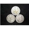 Image 1 : 1909,1914-D & 1915 BARBER QUARTERS