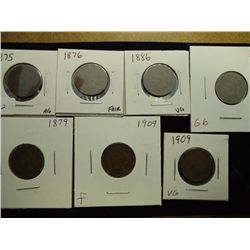 7 INDIAN HEAD CENTS SEE DESCRIPTION