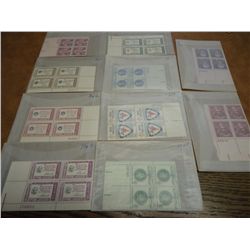 10-4 CENT UNUSED USPS POSTAGE BLOCKS VINTAGE