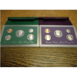 1989 & 1998 US PROOF SETS (WITH BOXES)