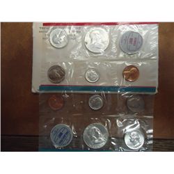 SILVER 1963 US MINT SET (UNC) P/D (WITH ENVELOPE)
