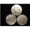 Image 1 : 3-40% SILVER KENNEDY HALF DOLLARS