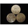 Image 2 : 3-40% SILVER KENNEDY HALF DOLLARS