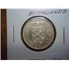 Image 1 : 1955 NETHERLANDS SILVER GULDEN UNC .1505 OZ. ASW