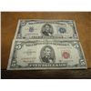 Image 1 : 1934-B $5 SILVER CERTIFICATE & 1963 $5 US NOTE