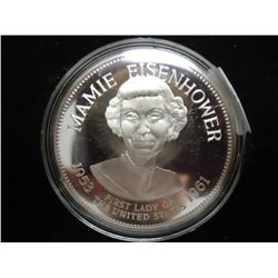 33.3 GRAM STERLING SILVER US 1ST LADIES PF MEDAL