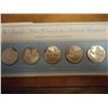 Image 1 : 5 HALF OZ. STERLING SILVER PF MEDALS FRANKLIN MINT