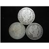 Image 1 : 1905,08-S & 09 BARBER HALF DOLLARS
