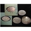 Image 2 : A.A. ROSATO 5 PIECE ELONGATED COIN SET 1,5,10,25 &