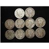 Image 1 : 10 ASSORTED 1920'S MERCURY DIMES
