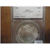 Image 1 : 1884 MORGAN SILVER DOLLAR SEGS MS61