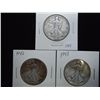 Image 1 : 1939-S,42 & 43 WALKING LIBERTY HALF DOLLAR