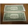 Image 2 : 2-2003-A $1 FRN'S LOW CONSECUTIVE SERIAL 'S (UNC)