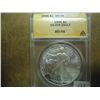 Image 1 : 1996 AMERICAN SILVER EAGLE ANACS MS66