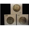 Image 1 : 1941-D,42 & 43 WALKING LIBERTY HALF DOLLARS