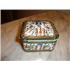Image 1 : French hand painted box signed by artist