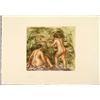Image 1 : Renoir Colored Etching Art Print - Nues de Dos