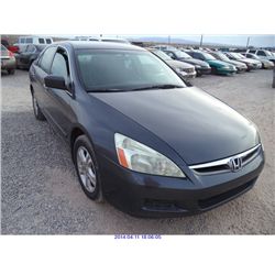 2006 - HONDA ACCORD // SALVAGE  TITLE