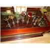 Image 1 : LOT OF ASSORDED COLORED WINE GLASSES  & OTHER
