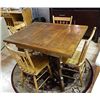 Image 1 : ANTIQUE DRAWLEAF DINING TABLE - CHAIRS NOT INCLUDE