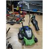 Image 1 : BATTERY OPERATED LAWN MOWER WITH CHARGER - 24VLT ONLY A COUPLE TIMES