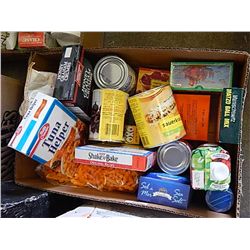 BOX OF SEALED FOOD FROM ESTATE