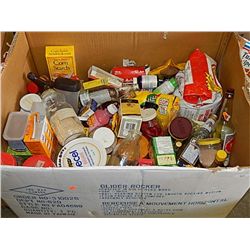 HUGE BOX OF OPEN FOOD AND SPICES FROM ESTATE