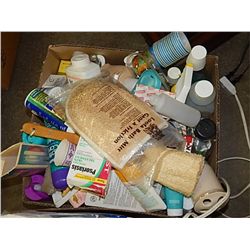 BOX OFBATHROOM ITEMS - OPEN FROM ESTATE