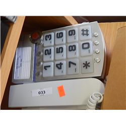 LANDLINE PHONE WITH LARGE NUMBERS