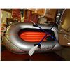 Image 1 : MANTA RAY INFLATABLE DINGY WITH OARS AND PUMP - BEEN INFLATED FOR 4 DAYS