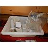 Image 1 : PLASTIC RESTRAUNT BIN AND CONTENTS