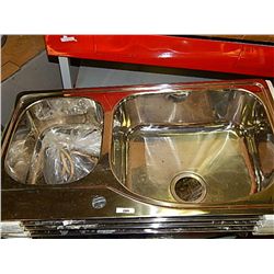 NEW DOUBLE STAINILESS STEEL SINK