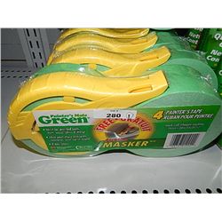 NEW ROLL OF PAINTERS TAPE - 4 ROLLS AND DISPENSE (1 PACKAGE) PER LOT - RETAIL APPROX $20