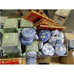BASKET SECTION OF NEW ASSORTED ORIENTAL