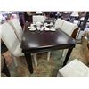 Image 1 : MAHOGANY DINING TABLE AND 1 LEAF - SHOW ROOM MODEL