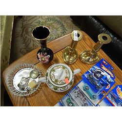BRASS CANDLE HOLDERS AND MORE