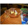Image 1 : DEPRESSION GLASS STYLE DISH AND SALT & PEPPER