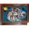 Image 1 : FRAMED PICTURE - NATIVE AND WOLVES