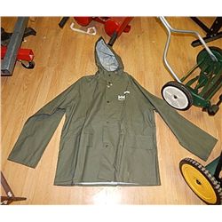 RAIN GEAR - HALLY HANSON COAT - GREEN - 44-46