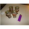 Image 1 : GOBLETS - 4 - SILVER? - NON FEROUS METAL