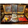 Image 2 : VINTAGE JEWELRY BOX AND CONTENTS