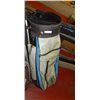 Image 1 : GOLF BAG AND CLUBS - BLUE & GREY