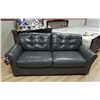 Image 1 : NEW LEATHER COUCH  - SMOKEY GREY COLOUR