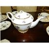 Image 2 : ROYAL STAFFORD TEA SET - 28 PC ( CUPS, SAUCERS, TEA POT, CREAM AND SUGAR, TEA AND CRACKER PLATES AND