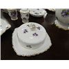 Image 7 : ROYAL STAFFORD TEA SET - 28 PC ( CUPS, SAUCERS, TEA POT, CREAM AND SUGAR, TEA AND CRACKER PLATES AND