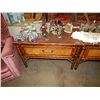 Image 1 : SIDE TABLE -LARGE -  BAMBOO STYLE - 1 DRAWER
