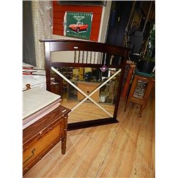 NEW MAHOGANY FRAMED MIRROR