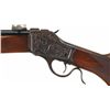 Image 2 : Custom Engraved Winchester Model 1885 High Wall Single Shot Rifle with Unertl Scope