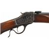 Image 3 : Custom Engraved Winchester Model 1885 High Wall Single Shot Rifle with Unertl Scope